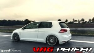 Lire la suite à propos de l’article Une Golf 7 Gti pack Perf sur des Jantes OZ et rabaissée pour le plaisir de yeux