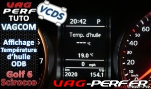 Lire la suite à propos de l’article VAGCOM : Activation de l’Affichage de la Température d’Huile : Golf 6 & Scirocco