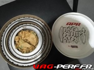 Lire la suite à propos de l’article Préparation Boite DSG chez APR avec le DSG Clutch upgrade