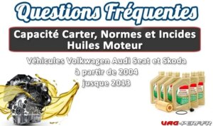 Lire la suite à propos de l’article Normes et Capacités d’Huile Moteur sur la VW Golf MK5/6, AUDI A3 8P, SEAT Leon, SKODA Octavia