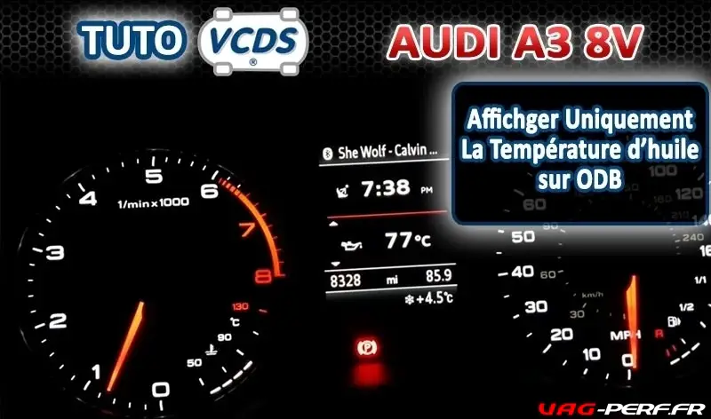 Lire la suite à propos de l’article Température d’huile (uniquement) sur ODB sur Audi A3 8V