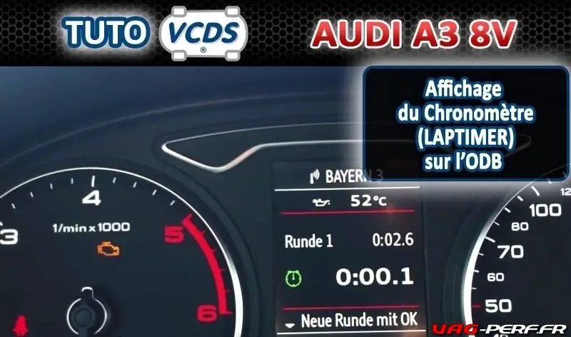 Lire la suite à propos de l’article Affichage du Chronomètre sur ODB sur Audi A3 8V