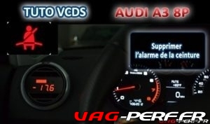 Lire la suite à propos de l’article Audi A3 (8P) – Supprimer alarme ceinture
