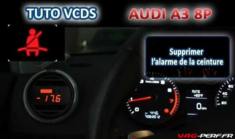 Lire la suite à propos de l’article Audi A3 (8P) – Supprimer alarme ceinture