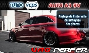 Lire la suite à propos de l’article Codage VAGCOM pour Audi A3 8V : Réglage de l’intervalle de nettoyage des phares