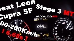 Lire la suite à propos de l’article ⭐Seat Leon Cupra 5F 540hp/620nm Stage 3 MTR TTE 525R 100-200km/h VBOX⭐