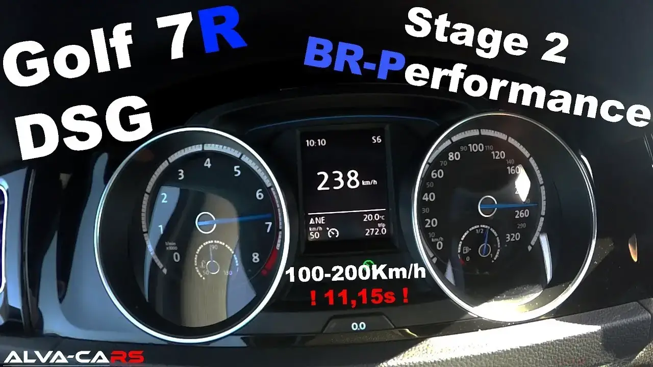 Lire la suite à propos de l’article ⭐Vw Golf 7R 420hp/599nm Stage 2 BR-Performance 100-200Km/h VBOX⭐