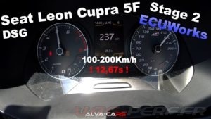 Lire la suite à propos de l’article ⭐Seat Leon Cupra 5F 377hp/534nm Stage 2 ECUWorks 100-200Km/h VBOX⭐