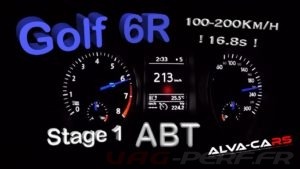 Lire la suite à propos de l’article ⭐Golf 6R 310hp/400nm Stage 1 ABT 100-200Km/h VBOX⭐