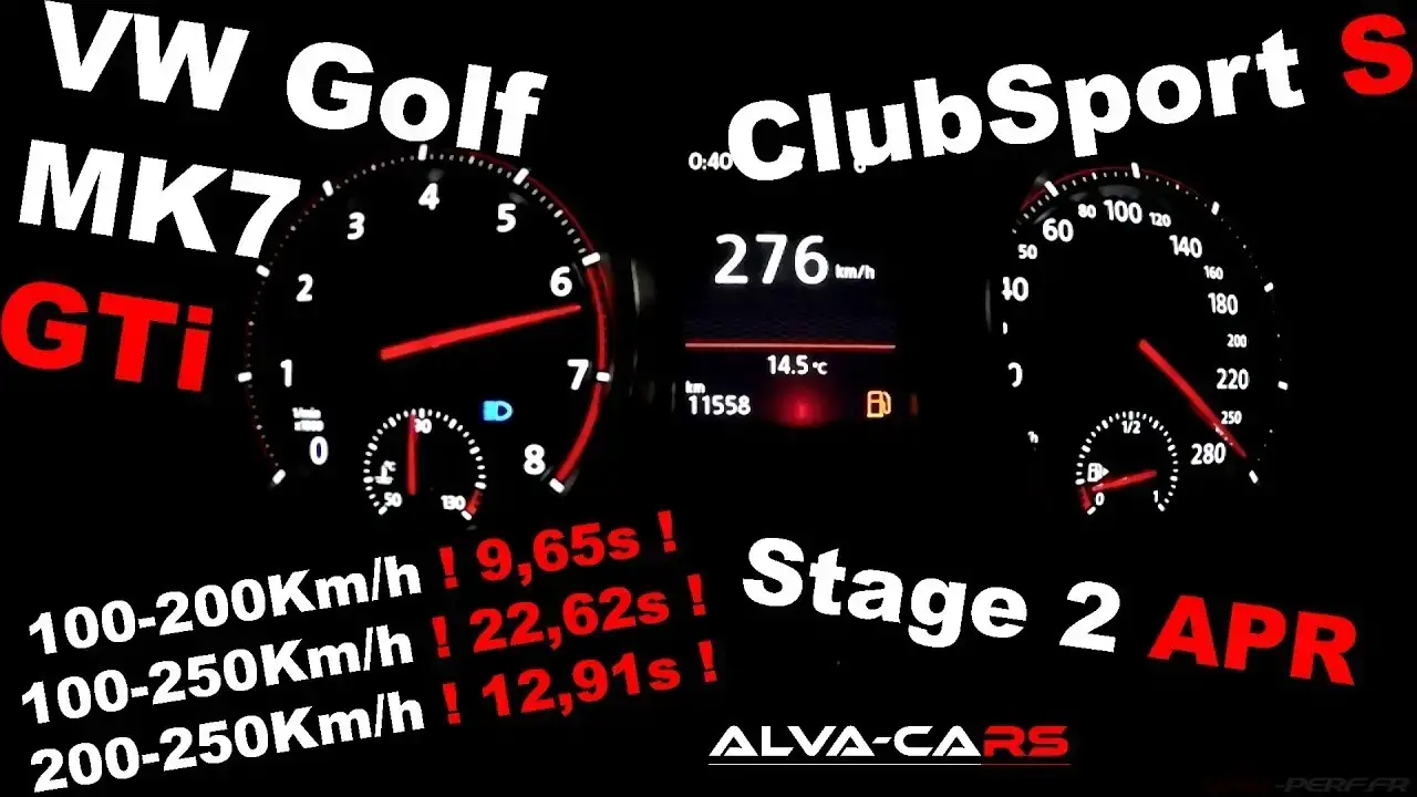 Lire la suite à propos de l’article ⭐VW ClubSport S 391hp/562nm Stage 2 APR 100-200-250Km/h VBOX⭐