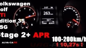 Lire la suite à propos de l’article ⭐Vw Golf GTi Ed35 DSG 361hp/517nm Stage 2+ APR 100-200km/h VBOX⭐