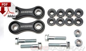 Lire la suite à propos de l’article Notice Pdf pour l’installation des Rotules Arrières renforcées 034Motosport pour les Audi A6 S6 RS6 Passat 4 Motion