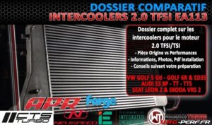 Lire la suite à propos de l’article Dossier Spécial Intercoolers pour moteurs 2.0 TFSI/TSI EA113 : Comparatifs Performances