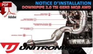 Lire la suite à propos de l’article Manuel d’installation en PDF pour la Downpipe 3″ Unitronic