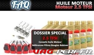 Lire la suite à propos de l’article Normes et Capacités d’Huile Moteur pour le moteur 2.5 TFSI des Audi RS3 TTRS et SQ5