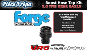 Lire la suite à propos de l’article Le Boost Gauge Fitting Kit FMBGFK2 de Forge Motorsport pour Moteurs 2.0 TFSI/TSI EA113
