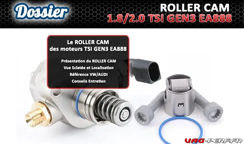 Lire la suite à propos de l’article Le Cam Follower (Roller Cam) du moteur 1.8 / 2.0 TSI GEN3 EA888 (Roller Cam)
