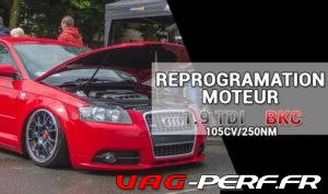 Lire la suite à propos de l’article Reprogrammation moteur Audi A3 (8P) 1.9 TDI 105cv/250Nm
