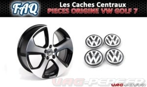 Lire la suite à propos de l’article Les caches centraux de roues (cache moyeux) d’Origine Volkswagen VW Golf MK7