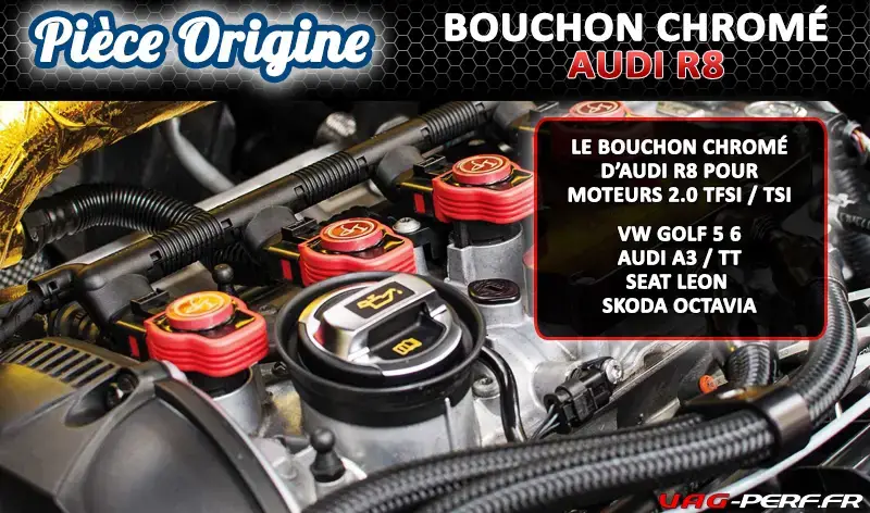 Lire la suite à propos de l’article Le bouchon d’huile chromé d’Audi R8 pour nos moteurs