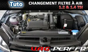 Lire la suite à propos de l’article Tutoriel changement filtre à air moteur 1.2 / 1.4 TSI VW GOLF 7