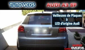Lire la suite à propos de l’article Veilleuses de plaques à LED d’origine Audi : Tutoriel Installation et Procédure VCDS