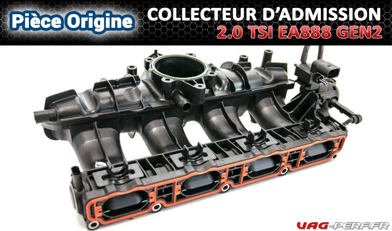 Lire la suite à propos de l’article Le collecteur d’Admission du moteur 2.0 TSI EA888 (VW GOLF 6 Gti, Scirocco …) : problème connu, référence ETKA du nouveau collecteur