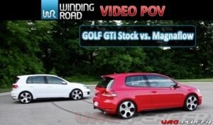 Lire la suite à propos de l’article Volkswagen GTI Stock vs. Magnaflow Exhaust by WINDING ROAD