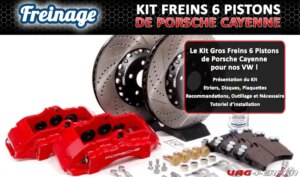Lire la suite à propos de l’article Les Étriers de Freins Brembo Z18 de Porsche Cayenne pour nos Volkswagen et Audi