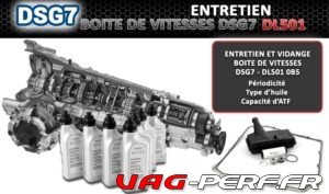 Lire la suite à propos de l’article Conseils pour l’entretien de la boite de vitesses DSG7/DL501 0B5 : Vidange, Huile, Filtres et Périodicité