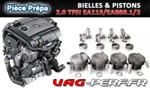 Lire la suite à propos de l’article Les bielles et pistons de nos moteurs 2.0 TFSI : EA113 et EA888 GEN1/2