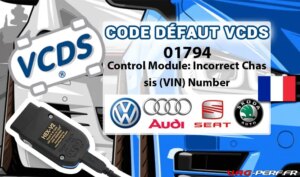 Lire la suite à propos de l’article Code Défaut – 01794 Control Module: Incorrect Chassis (VIN) Number
