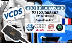 Lire la suite à propos de l’article Code Défaut – P2122/008482 Accelerator Position Sensor (G79): Signal too low