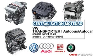 Lire la suite à propos de l’article Liste des moteurs sur VW TRANSPORTER I Autobus/Autocar 01/1950 à 12/1968