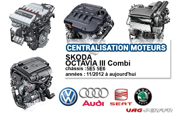 You are currently viewing Liste des moteurs sur SKODA OCTAVIA III Combi à partir de 11/2012