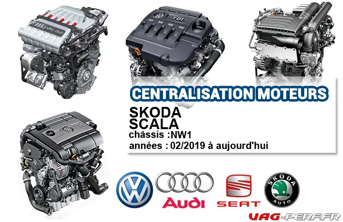 Lire la suite à propos de l’article Liste des moteurs sur SKODA SCALA à partir de 02/2019