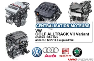 Lire la suite à propos de l’article Liste des moteurs sur VW GOLF ALLTRACK VII Variant à partir de 12/2014