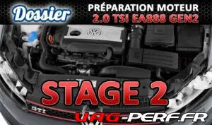 Lire la suite à propos de l’article La préparation moteur Stage 2 sur la VW GOLF 6 Gti 2.0 TSI EA888 GEN2