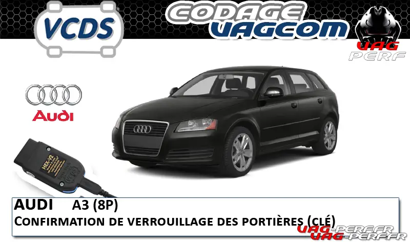 Lire la suite à propos de l’article Audi A3 (8P) – Confirmation de verrouillage des portières (clé)