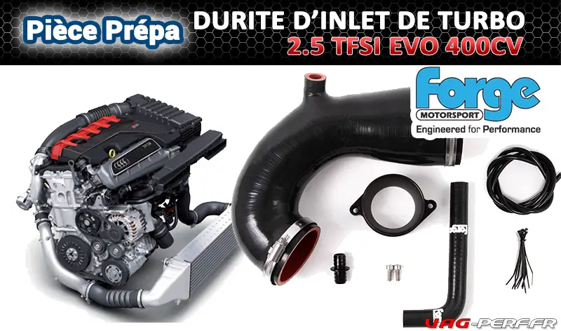 Lire la suite à propos de l’article Turbo Inlet Pipe (Inlet de turbo) – Audi TTRS (8S) RS3 (8V / 8Y) – 2.5 TFSI EVO 400cv – FMINLH9 – Forge