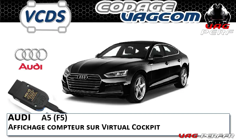 Lire la suite à propos de l’article Audi A5 (F5) – Affichage compteur sur Virtual Cockpit