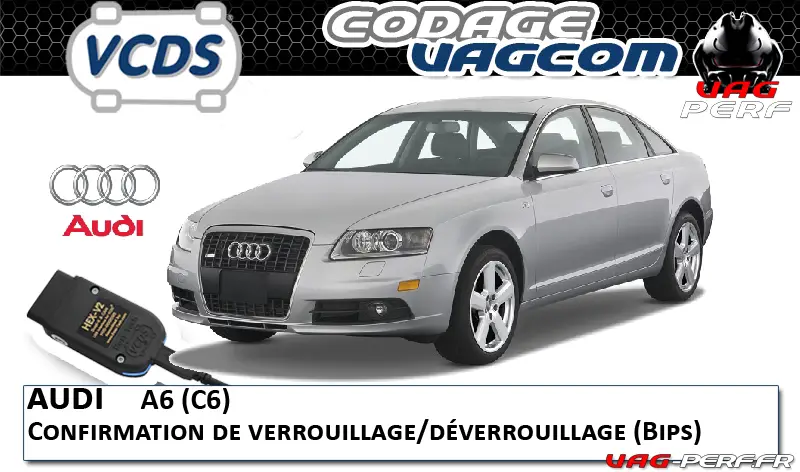 Lire la suite à propos de l’article Audi A6 (C6) – Confirmation de verrouillage/déverrouillage (Bips) avec un codage VagCom