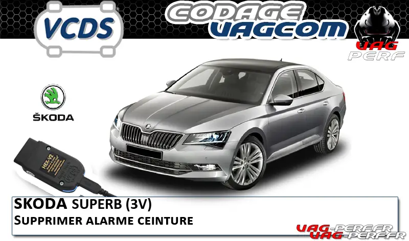 Lire la suite à propos de l’article SKODA Superb (3V) – Supprimer alarme ceinture