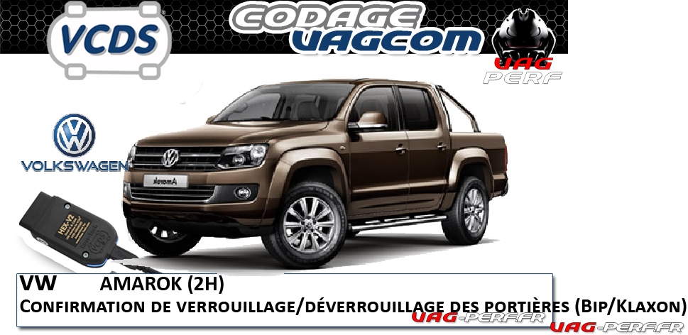 You are currently viewing VW Amarok (2H) – Confirmation de verrouillage/déverrouillage des portières (Bip/Klaxon)
