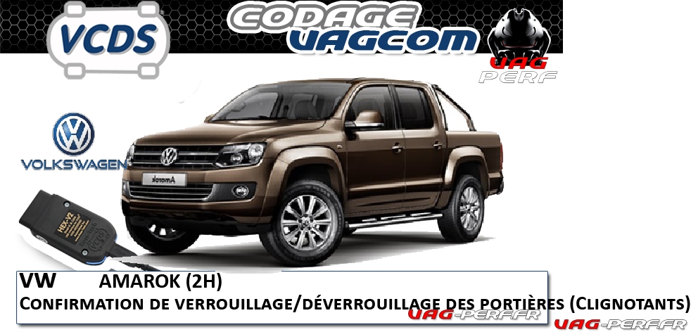 You are currently viewing VW Amarok (2H) – Confirmation de verrouillage/déverrouillage des portières (Clignotants)