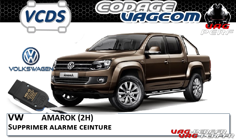 You are currently viewing VW Amarok (2H) – Supprimer alarme ceinture