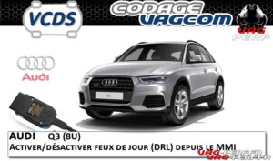 Lire la suite à propos de l’article Audi Q3 (8U) – Activer/désactiver feux de jour (DRL) depuis le MMI