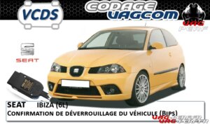 Lire la suite à propos de l’article SEAT Ibiza (6L) – Confirmation de déverrouillage du véhicule (Bips)