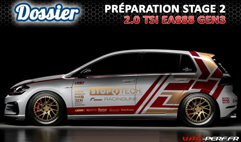 Lire la suite à propos de l’article Le Stage 2 sur le moteur 2.0 TSI EA888 GEN3 : toutes les pièces pour votre préparation Stage 2 au SP98