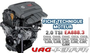 Lire la suite à propos de l’article Fiche technique moteur VAG 2.0 TSI EA888 GEN3 et codes moteur CHHA, CHHB, CHHC, CXCA, CXCB, CNCB, CNCD, CNCE, CXDA, CULC, CJXA, CJXB, CJXC, CJXE, CJXF, CJXH, suite